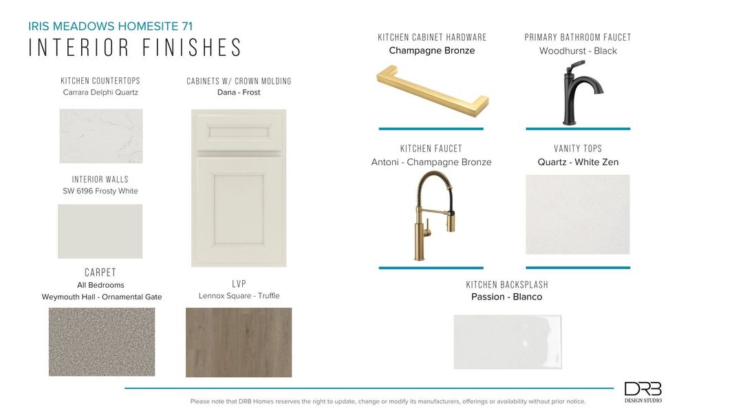 Furnished interior view inside a new home in Iris Meadows, Moore (Image 16).