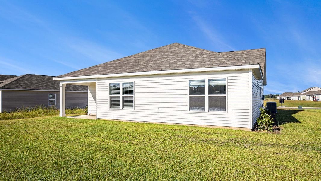 Exterior details and patio area of a home in Auberon Woods, Conway (Image 2).