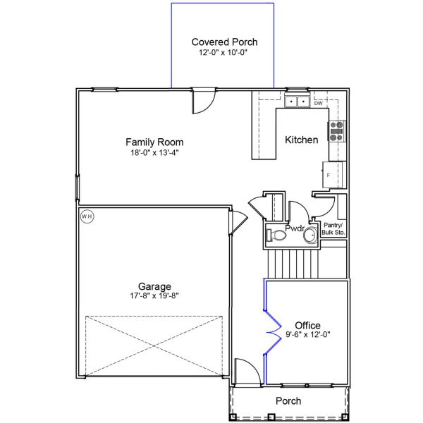 2D floor plan layout of this home in Ellington, Elgin, SC (Image 3).