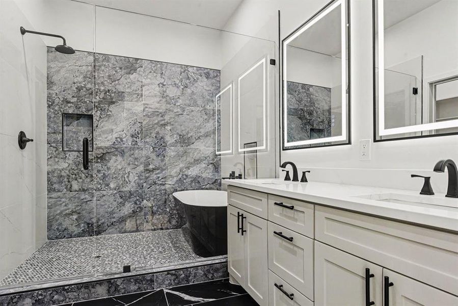 Furnished interior view inside a new home in , Dallas (Image 9).