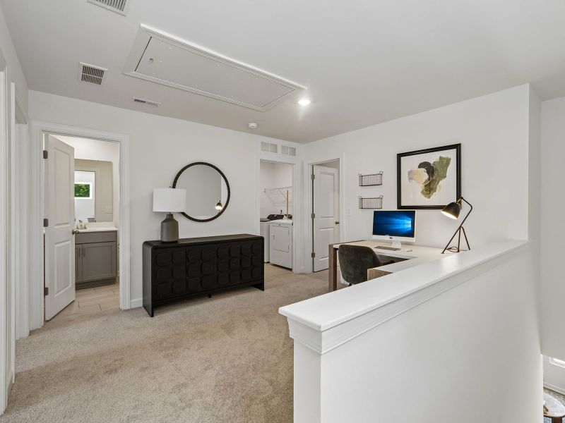 Furnished interior view inside a new home in Hawkins Meadows, Spencer (Image 11).