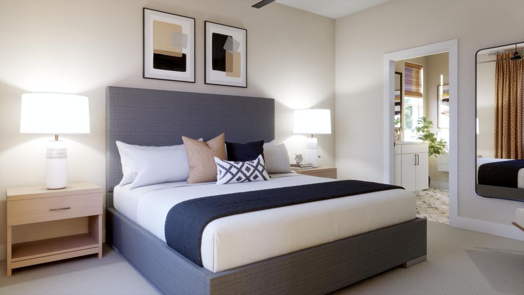 Primary Bedroom | Haven | Hodges Reserve | New Homes In Howey-in-the-Hills, FL by Landsea Homes