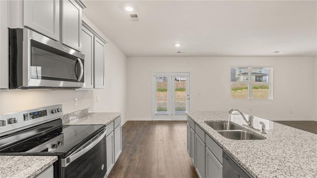 Furnished interior view inside a new home in Jackson Landing, Jefferson (Image 7).