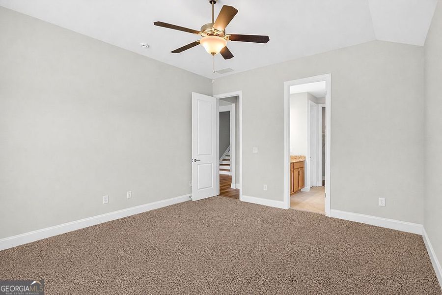 Spacious, unfurnished interior of a new home in Stone Brooke, Gray (Image 22).