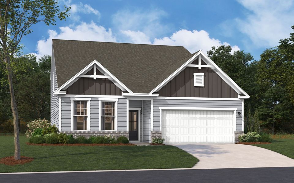 Representative exterior photo of a completed home built from the The Jefferson by Stanley Martin Homes in Green Tree Place, Anderson, SC (Image 53).