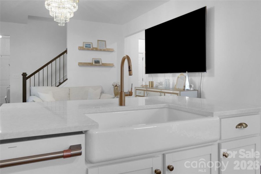 Furnished interior view inside a new home in Aubreywood, Charlotte (Image 38).