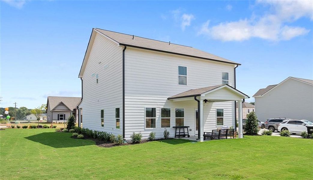 Front exterior of a new home in Duncan Farm, Cartersville, GA, highlighting curb appeal (Image 1). Front exterior of a new home in Duncan Farm, Cartersville, GA, highlighting curb appeal (Image 1).