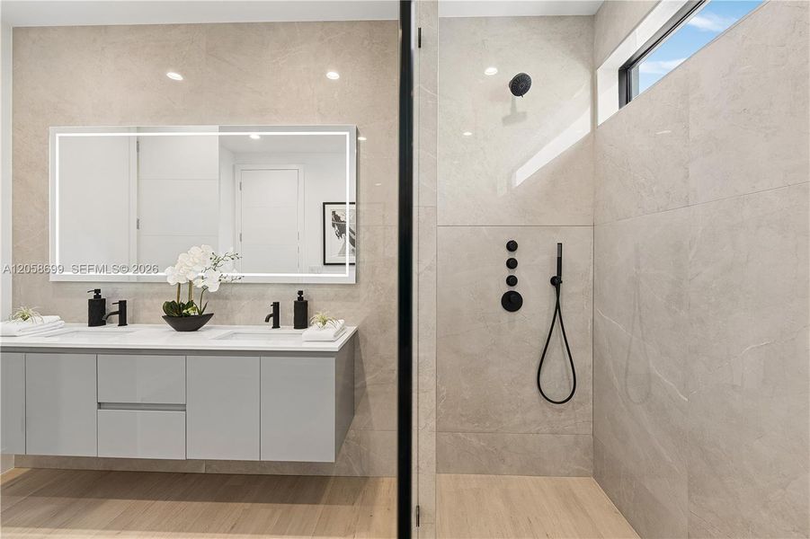 Furnished interior view inside a new home in , Miami (Image 7).