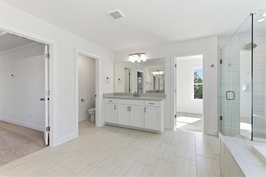 Furnished interior view inside a new home in The Estates at Hurricane Pointe, Douglasville (Image 14).
