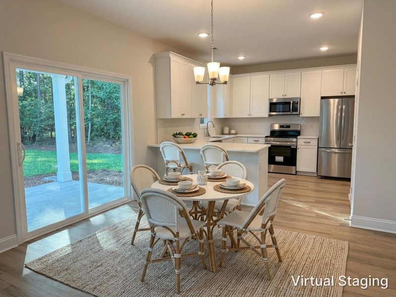 Furnished interior view inside a new home in Parkwood Estates, Leland (Image 10).