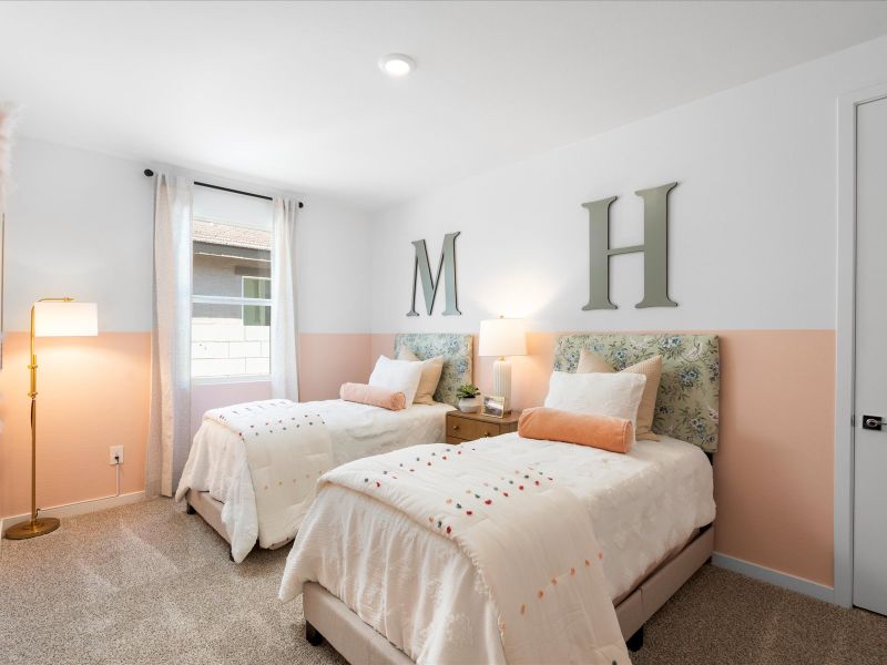 Bedroom in the Bailey Floorplan at Rancho Mirage