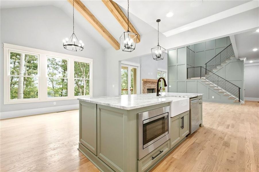 Furnished interior view inside a new home in , Flowery Branch (Image 12).