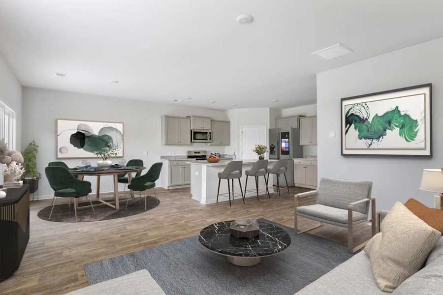 Representative furnished interior of a home built from the Elle by D.R. Horton in The Pines at New Hampstead, Savannah (Image 6).