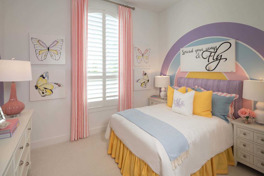 Representative Secondary Bedroom - some options shown