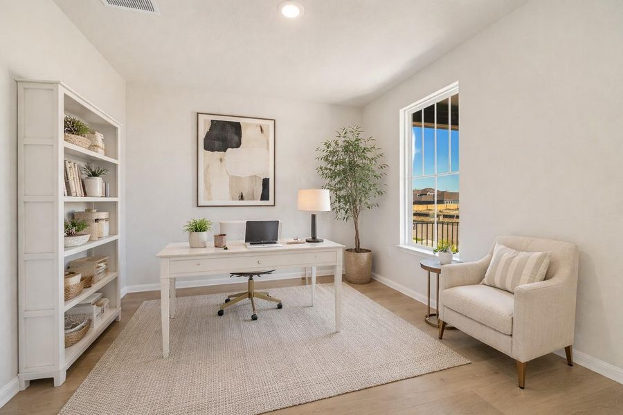 *Virtually Staged Study*