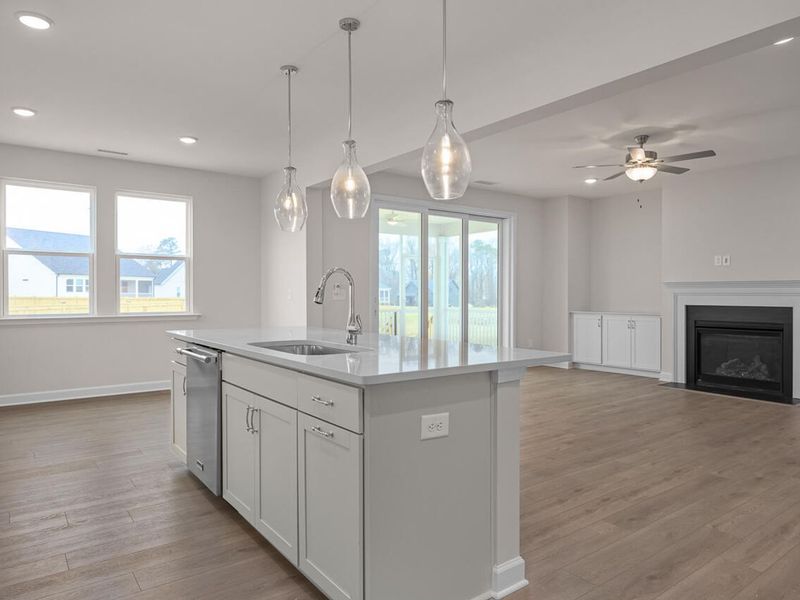 Furnished interior view inside a new home in Tobacco Road, Angier (Image 6).