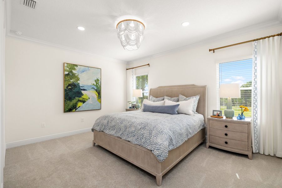 Representative furnished interior of a home built from the Liberty 4 by Neal Communities in Palmera, Venice (Image 18).