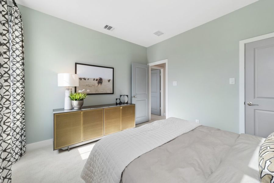 Representative furnished interior of a home built from the Broadway by Landon Homes in Fields - East Village, Frisco (Image 33). Representative furnished interior of a home built from the Broadway by Landon Homes in Fields - East Village, Frisco (Image 33).