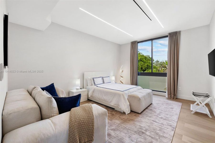 Furnished interior view inside a new home in , Miami (Image 21).