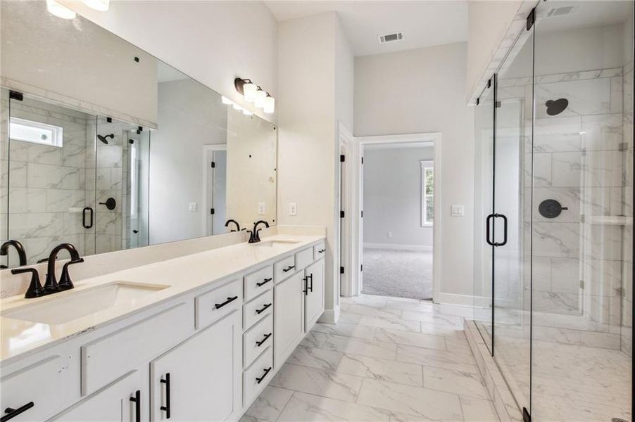 Furnished interior view inside a new home in Rosewood Lake Estates, Hoschton (Image 16).
