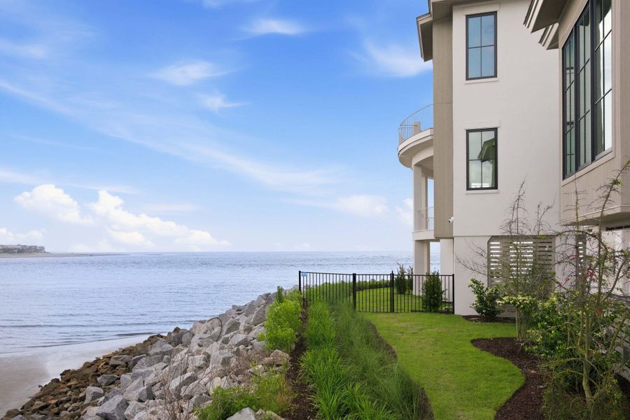 Exterior details and patio area of a home in , Sullivan's Island (Image 43).