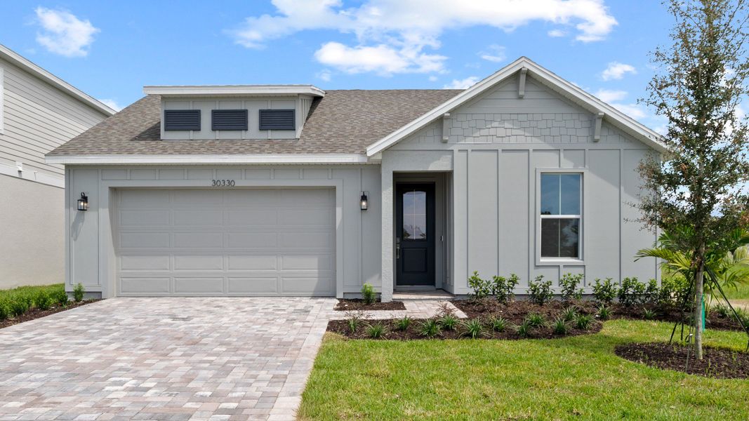 Representative exterior photo of a completed home built from the Longleaf by DRB Homes in Trailside, Mount Dora, FL (Image 9).