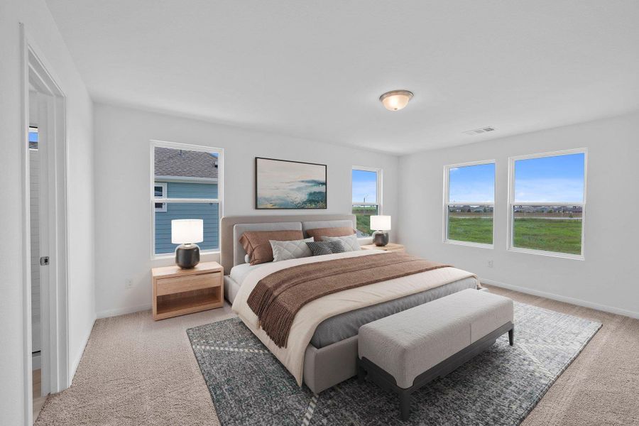 Primary Bedroom - Virtually Staged