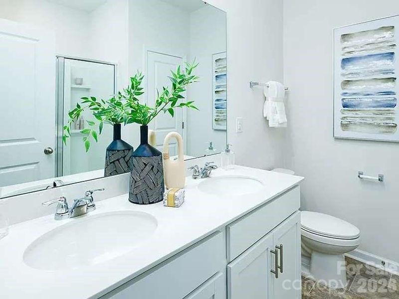 Furnished interior view inside a new home in Secrest Commons, Monroe (Image 27). Furnished interior view inside a new home in Secrest Commons, Monroe (Image 27).