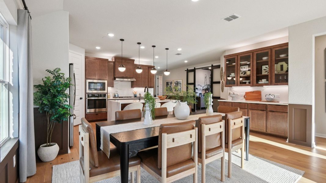 Representative furnished interior of a home built from the Fiji by DRB Homes in Sunflower Ridge, New Braunfels (Image 7).