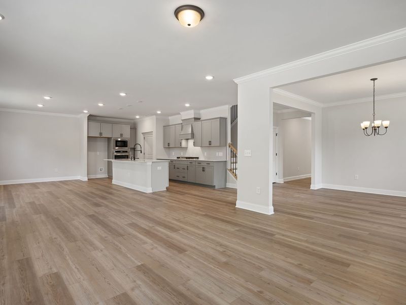 Representative unfurnished interior of a home built from the The Beech by Davidson Homes LLC in Wendell Ridge, Wendell (Image 41).