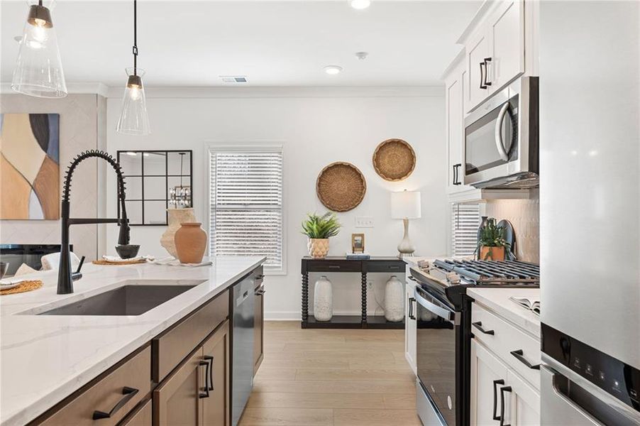 Furnished interior view inside a new home in River Walk Place, Lawrenceville (Image 7).