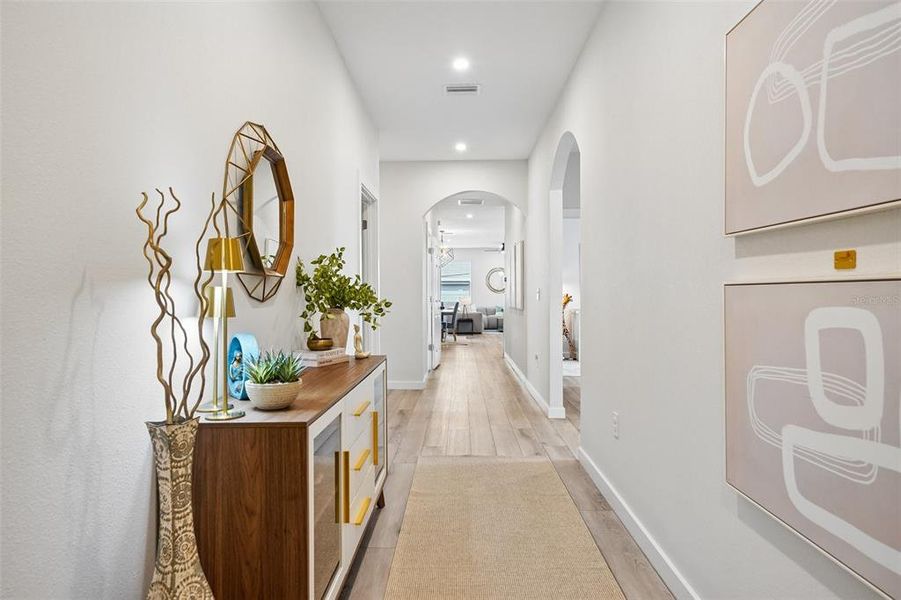 Furnished interior view inside a new home in , St. Petersburg (Image 40).