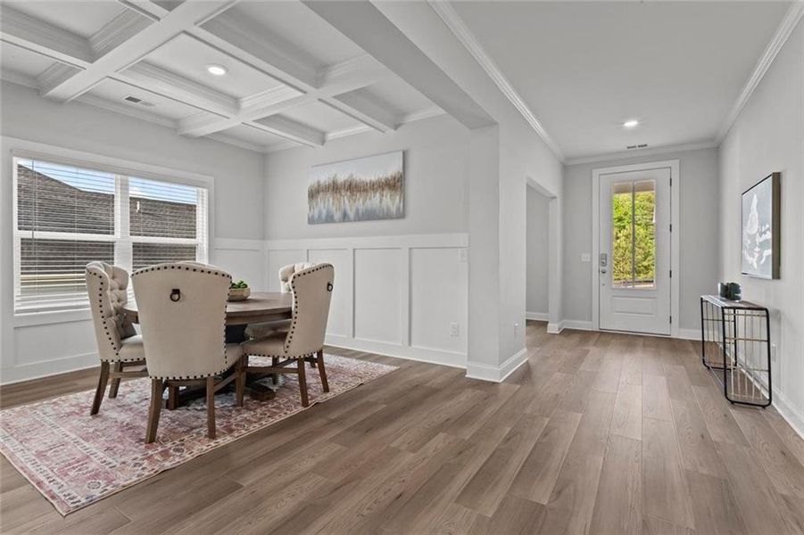 Furnished interior view inside a new home in , Dallas (Image 12).