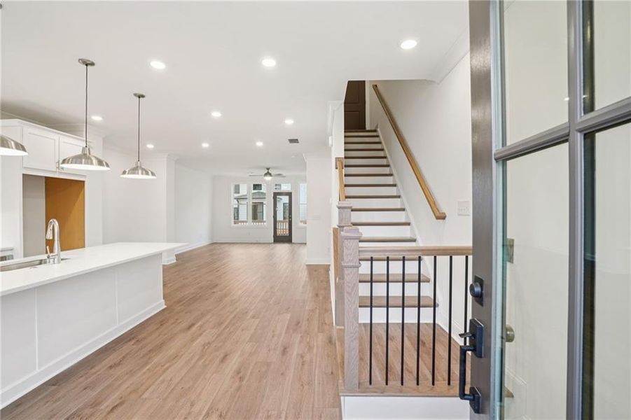 Furnished interior view inside a new home in Palisades Townhomes, Cumming (Image 6).