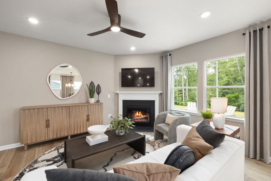 Representative furnished interior of a home built from the Kirby by Pulte Homes in Henley Village, Burlington (Image 10). Representative furnished interior of a home built from the Kirby by Pulte Homes in Henley Village, Burlington (Image 10).