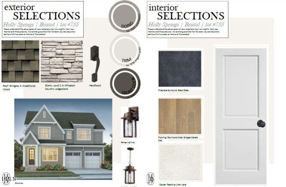 Exterior and Interior Selections