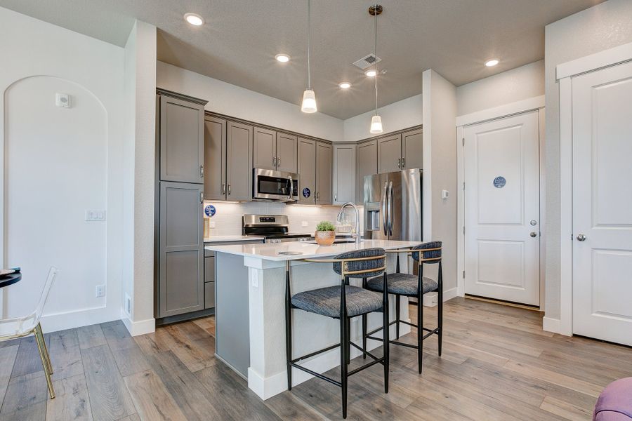 Representative furnished interior of a home built from the The Timberline by Landmark Homes in Highlands at Fox Hill, Longmont (Image 8). Representative furnished interior of a home built from the The Timberline by Landmark Homes in Highlands at Fox Hill, Longmont (Image 8).