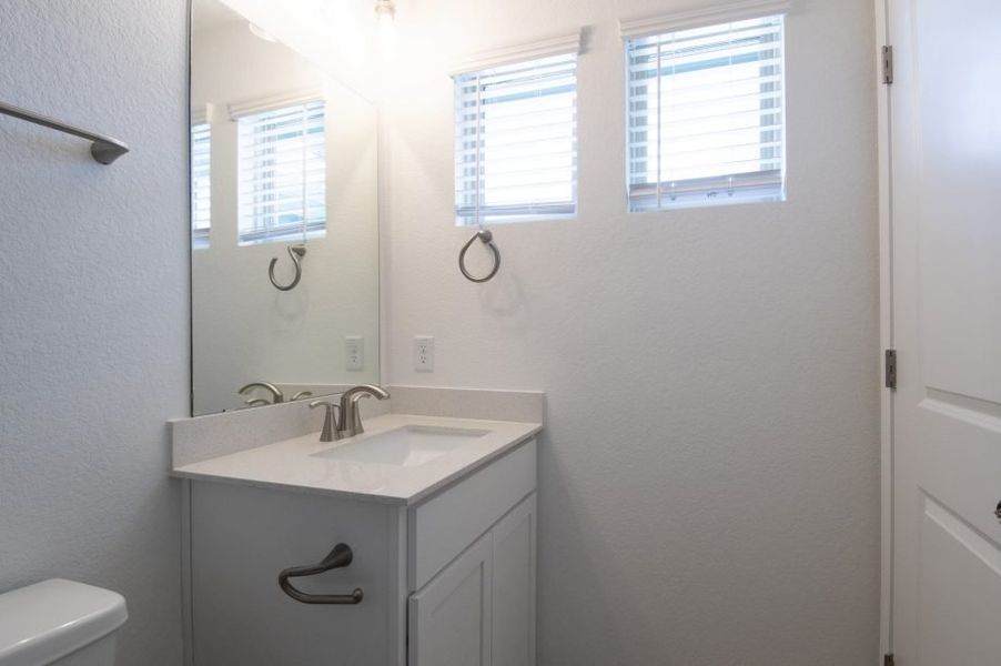Representative furnished interior of a home built from the Pecan by Pacesetter Homes in Blanco Vista, San Marcos (Image 6).