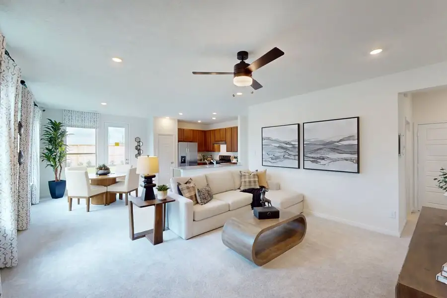 Representative furnished interior of a home built from the 1271 by KB Home in Glenwood Forest, Conroe (Image 4).