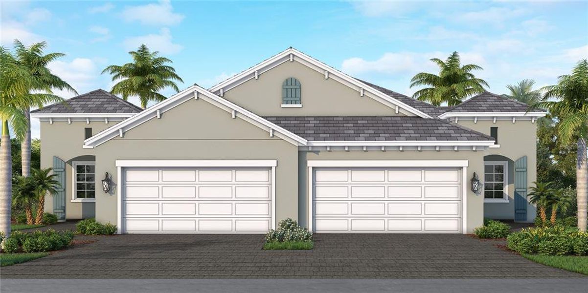 Front exterior of a new home in , Venice, FL, highlighting curb appeal (Image 1). Front exterior of a new home in , Venice, FL, highlighting curb appeal (Image 1).
