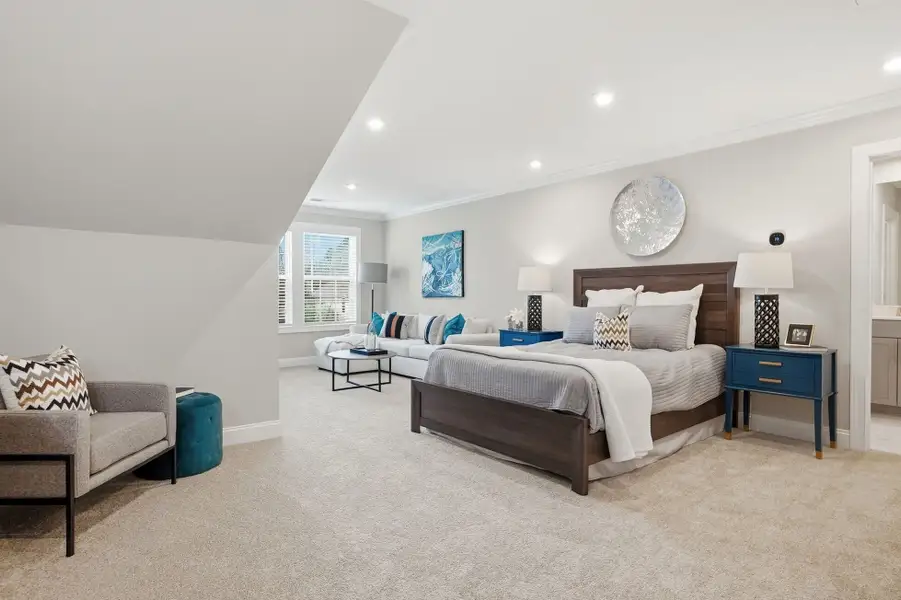 Furnished interior view inside a new home in The Townes at Wade Ardrey, Charlotte (Image 25). Furnished interior view inside a new home in The Townes at Wade Ardrey, Charlotte (Image 25).