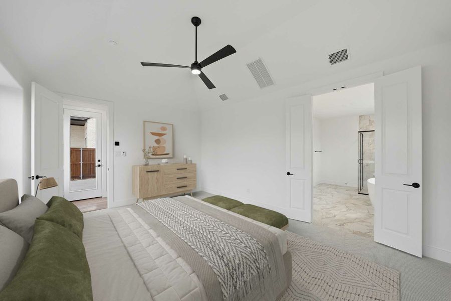 Furnished interior view inside a new home in Hillside Village, Celina (Image 17). Furnished interior view inside a new home in Hillside Village, Celina (Image 17).