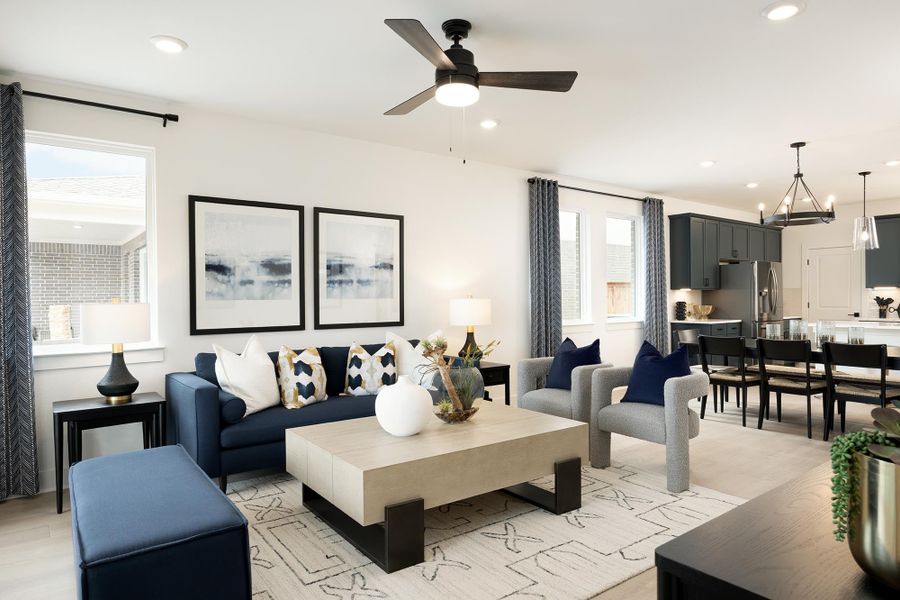 Furnished interior view inside a new home in Freedom at Anthem, Kyle (Image 4).
