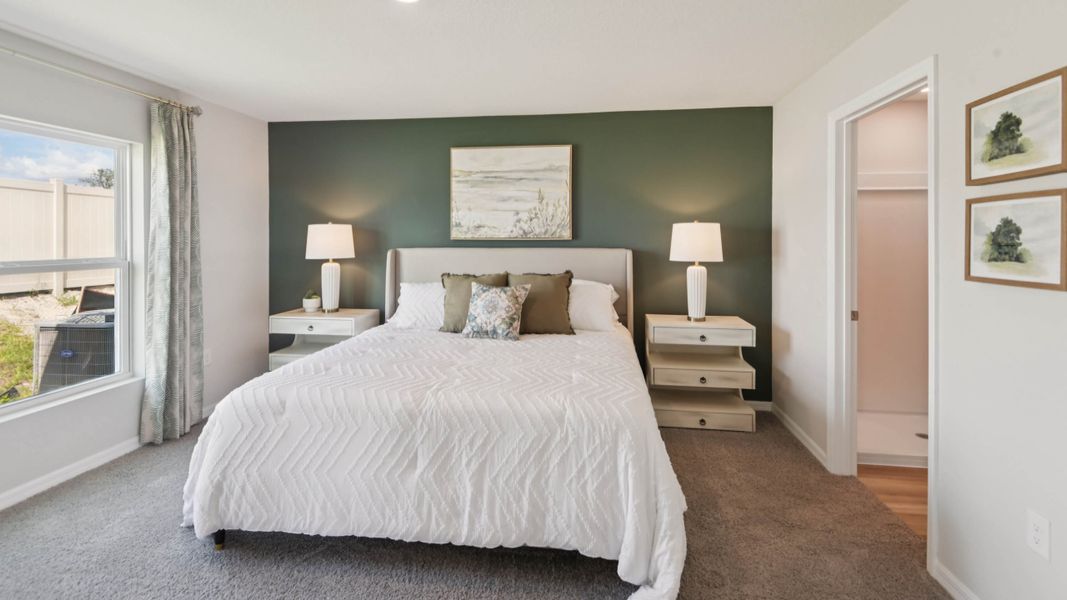 Furnished interior view inside a new home in Ocala Crossings South, Ocala (Image 12). Furnished interior view inside a new home in Ocala Crossings South, Ocala (Image 12).
