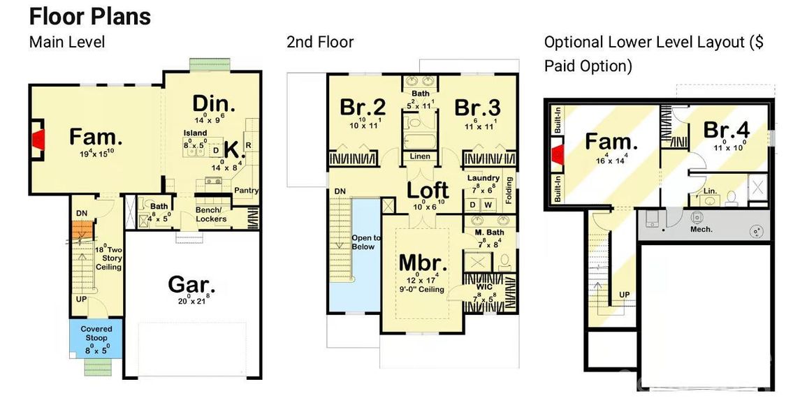 2D floor plan layout of this home in , Asheville, NC (Image 4).