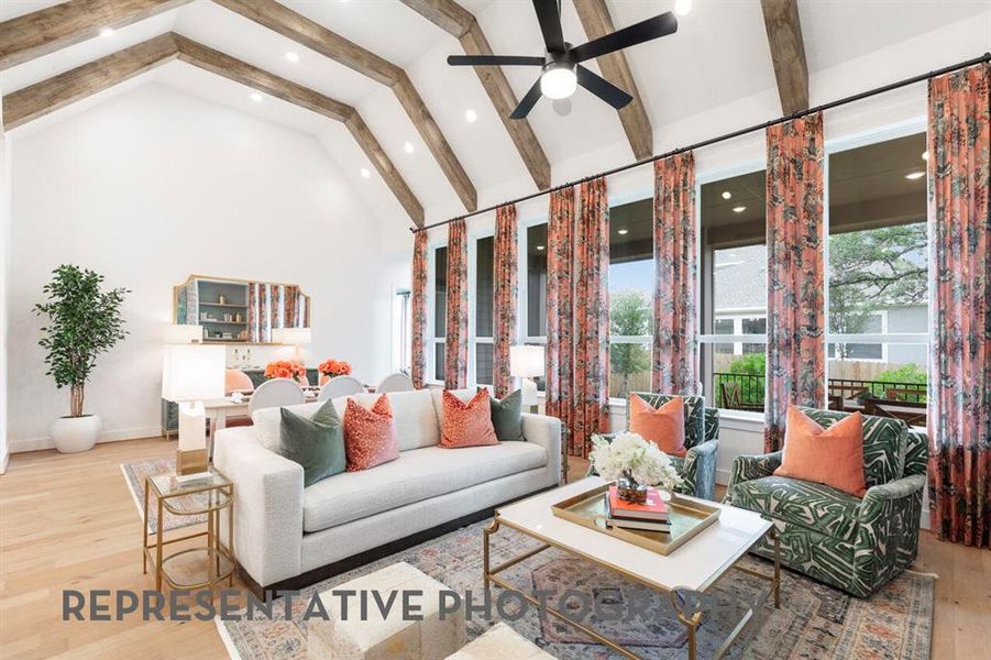 Furnished interior view inside a new home in Goodland, Midlothian (Image 11).