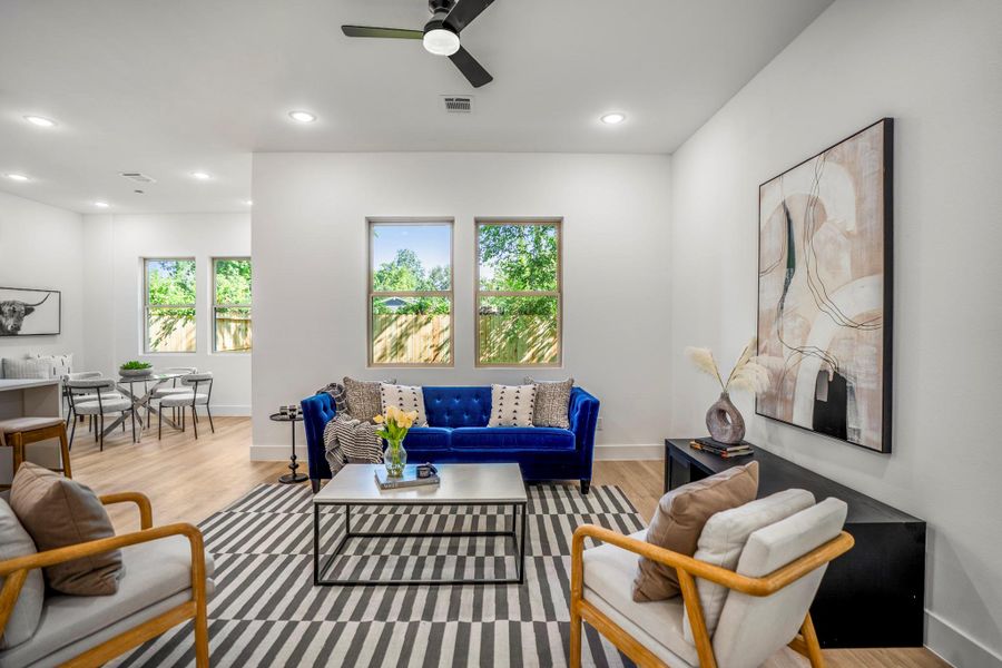 Furnished interior view inside a new home in , Houston (Image 11).