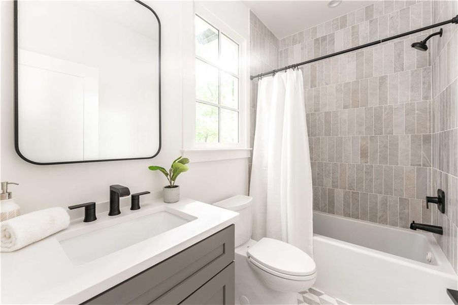 Furnished interior view inside a new home in , Atlanta (Image 14).