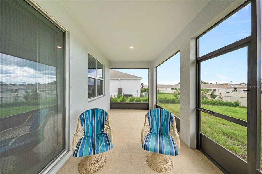 Exterior details and patio area of a home in JB Ranch, Ocala (Image 30).