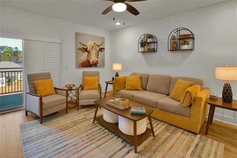 Furnished interior view inside a new home in , Cumming (Image 11).